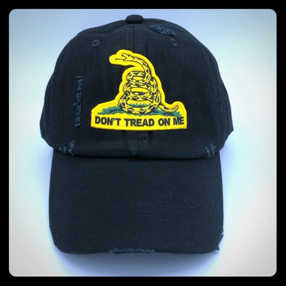 Black baseball cap.